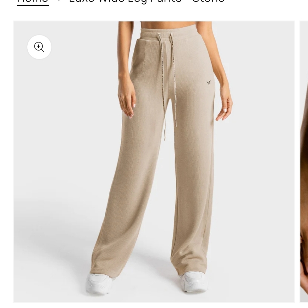 LUXE WIDE LEG PANTS - TAUPE